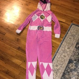 Pink power rangers pajamas!